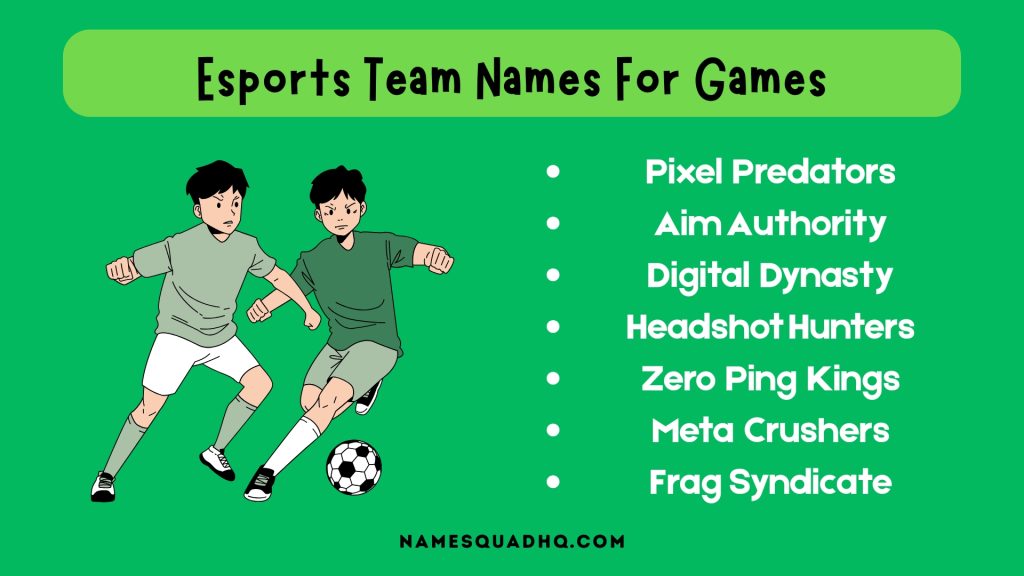 Esports Team Names For Games