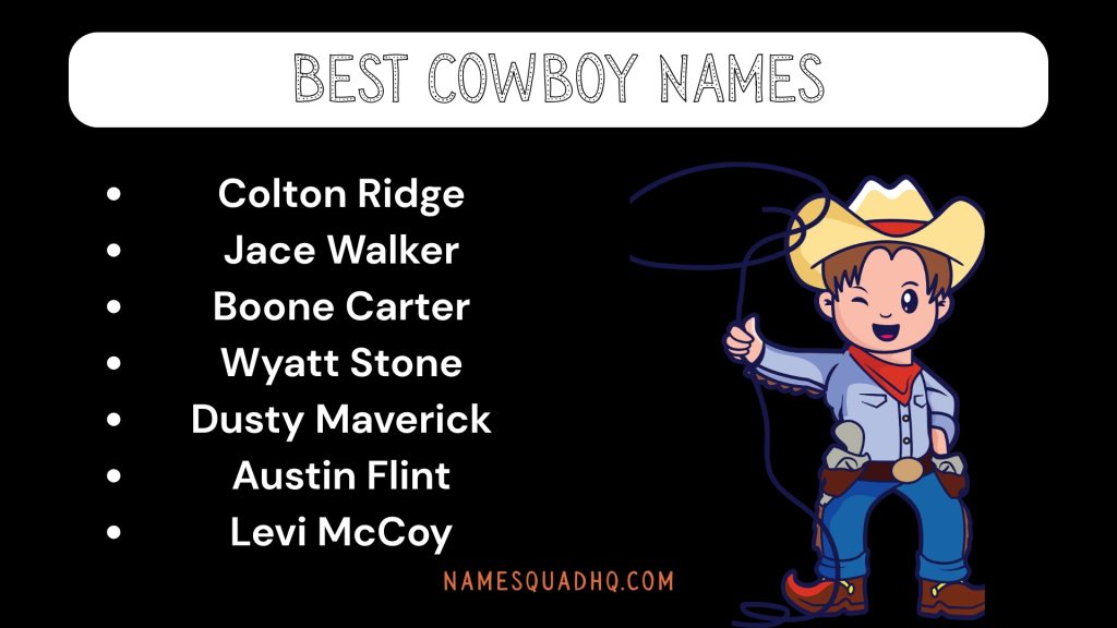 Best Cowboy Names
