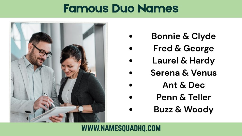 Famous Duo Names