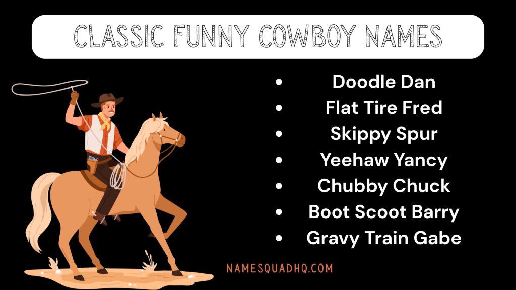 Classic Funny Cowboy Names