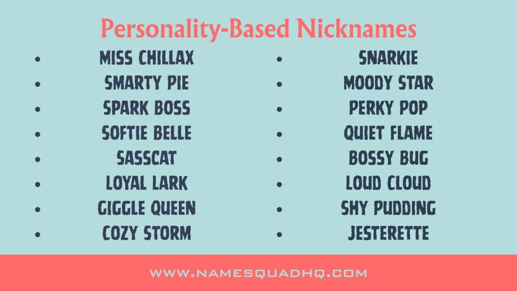 Personality-Based Nicknames
