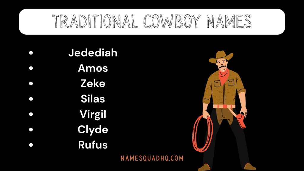 Traditional Cowboy Names
