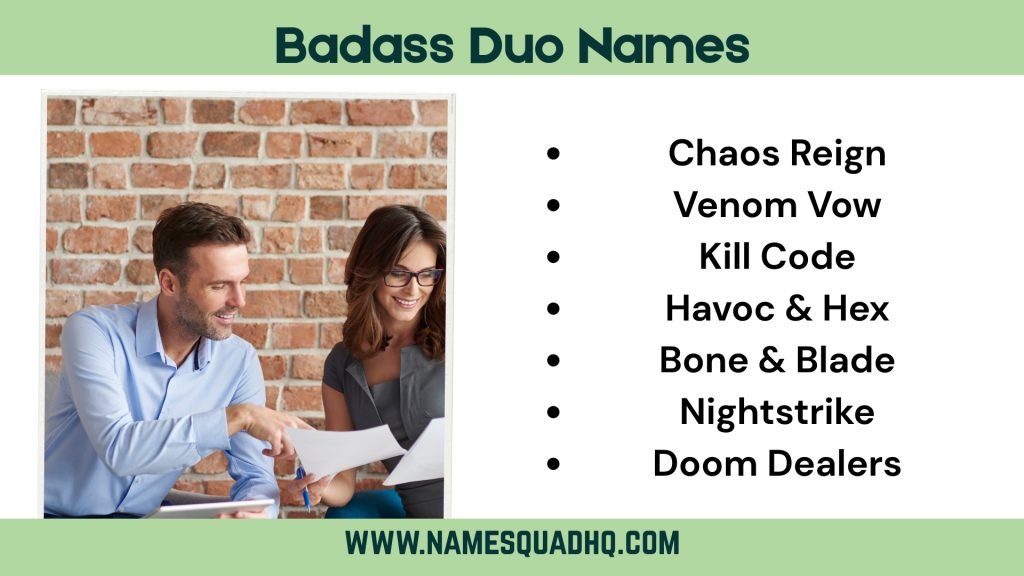 Badass Duo Names