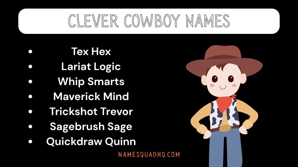 Clever Cowboy Names
