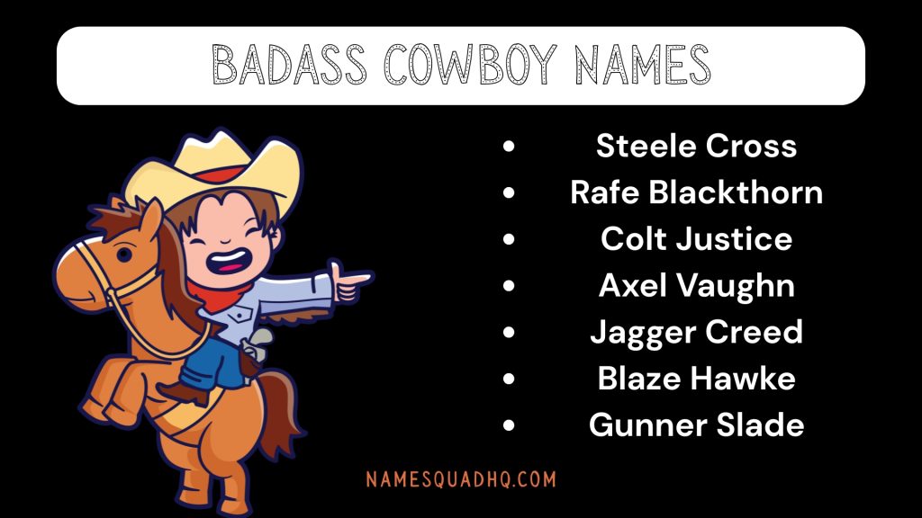 Badass Cowboy Names