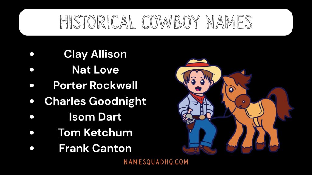 Historical Cowboy Names