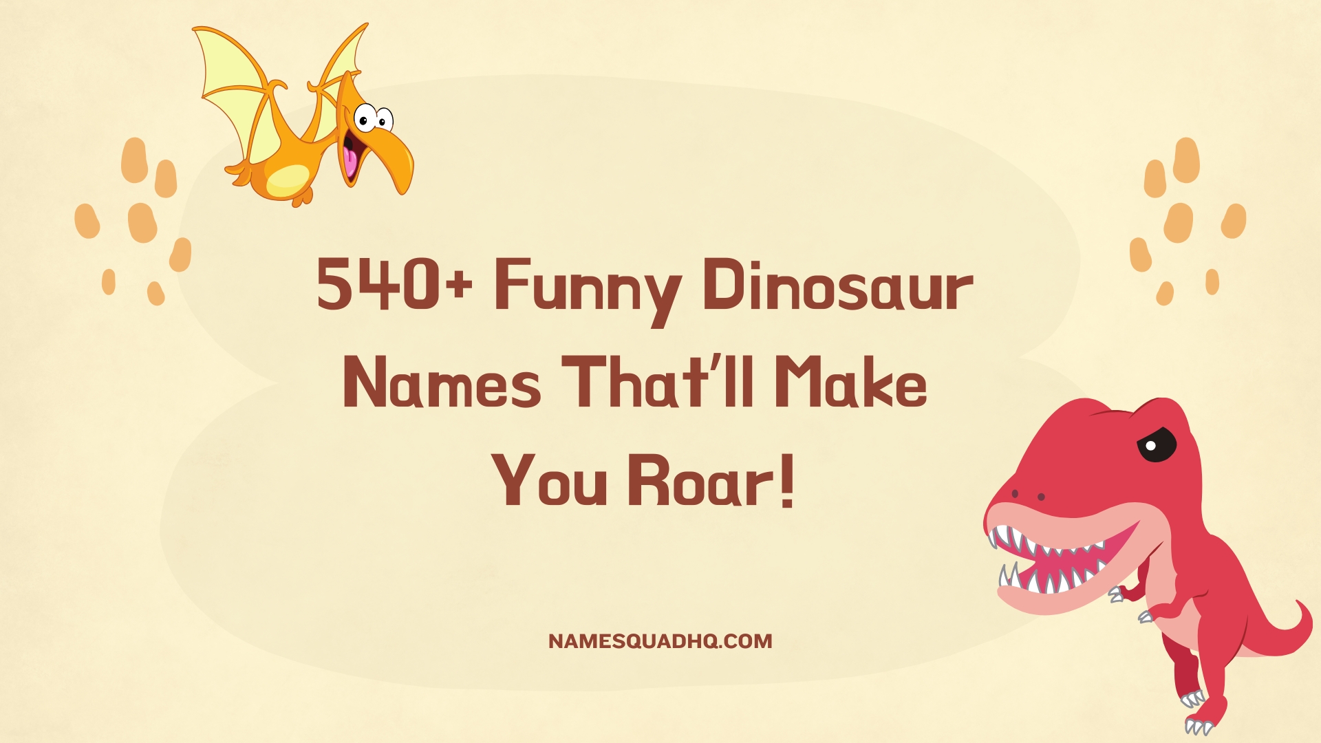 540+ Funny Dinosaur Names That’ll Make You Roar!