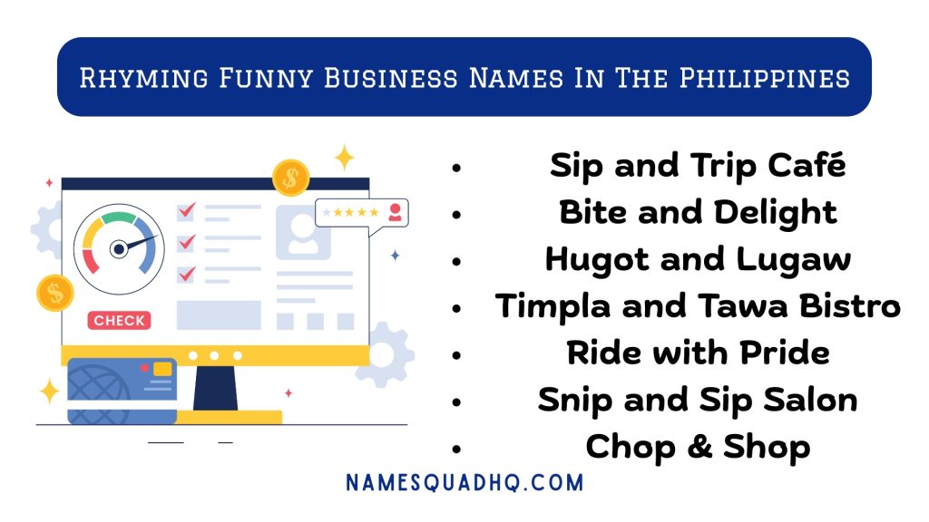 Rhyming Funny Business Names In The Philippines