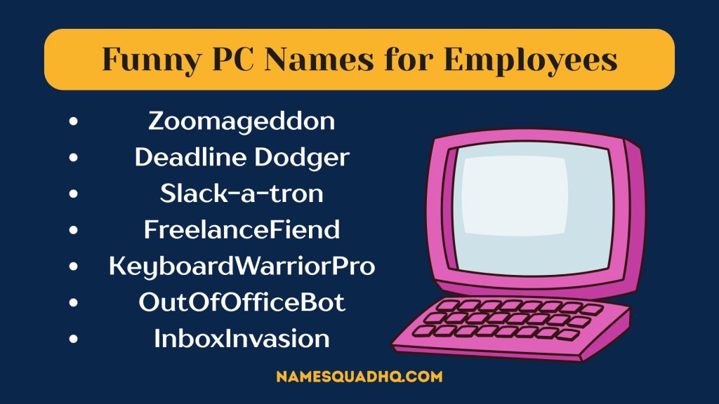 Funny PC Names for Employees