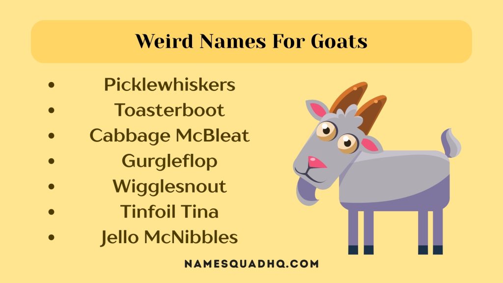Weird Names For Goats