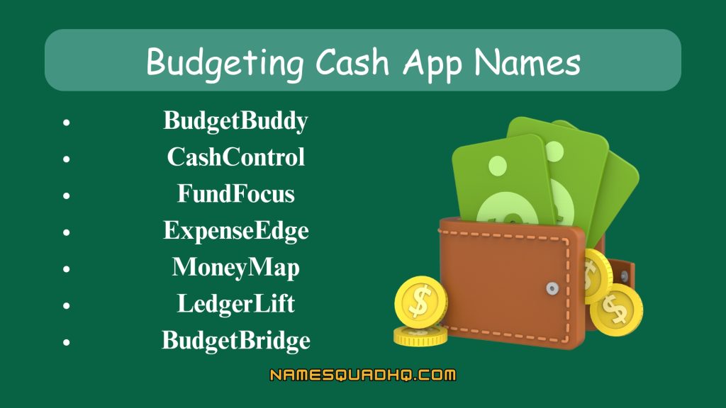 Budgeting Cash App Names