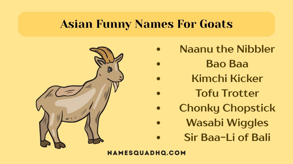 Asian Funny Names For Goats