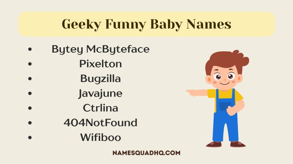 Geeky Funny Baby Names