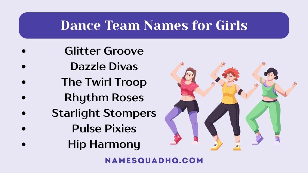 Dance Team Names for Girls
