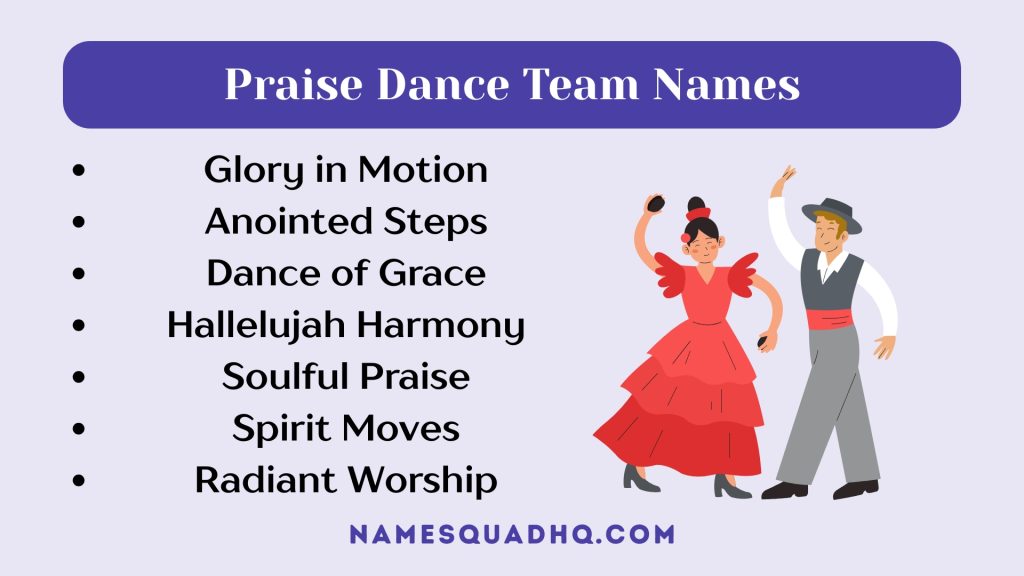 Praise Dance Team Names