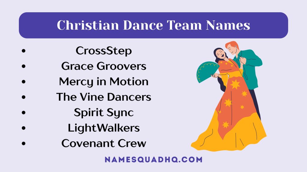 Christian Dance Team Names