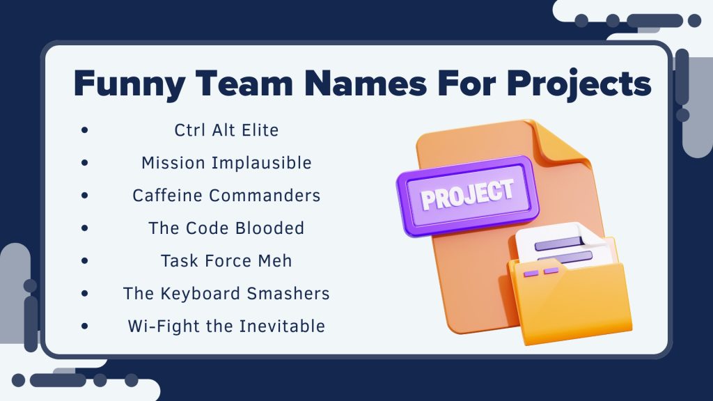 Funny Team Names For Projects