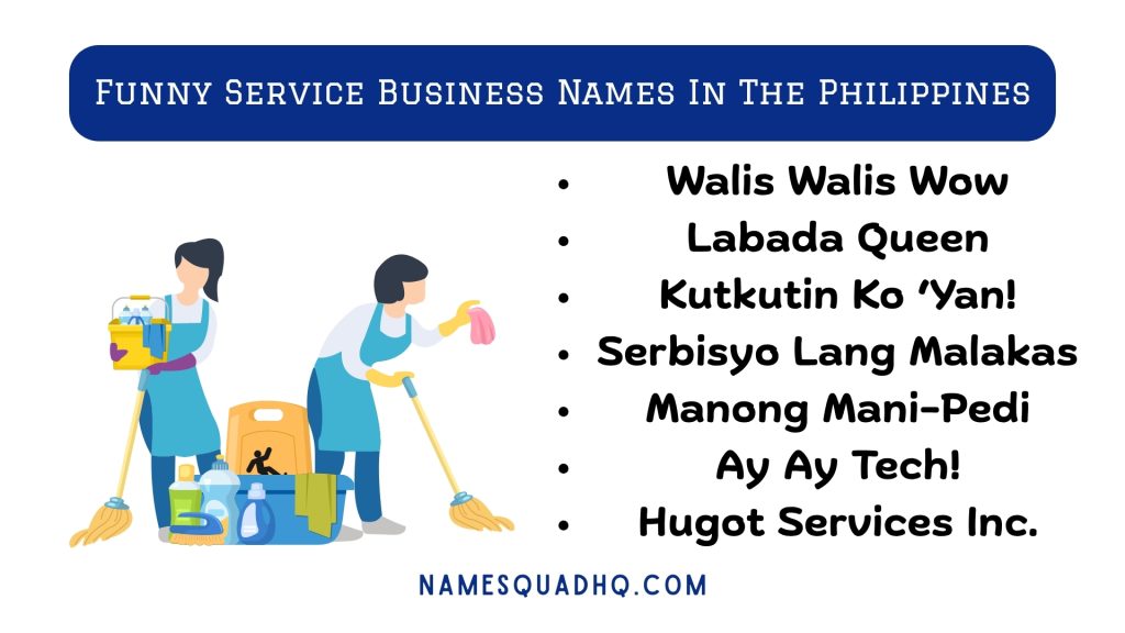 Funny Service Business Names In The Philippines