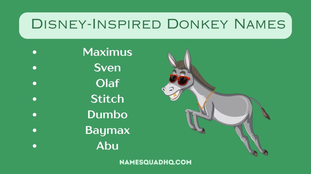 Disney-Inspired Donkey Names