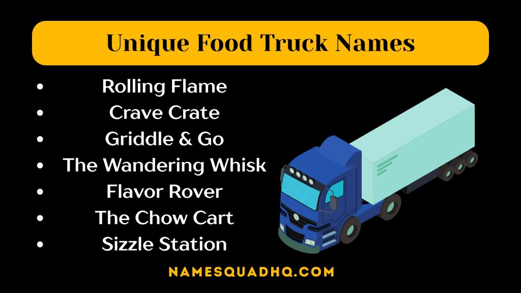 Unique Food Truck Names