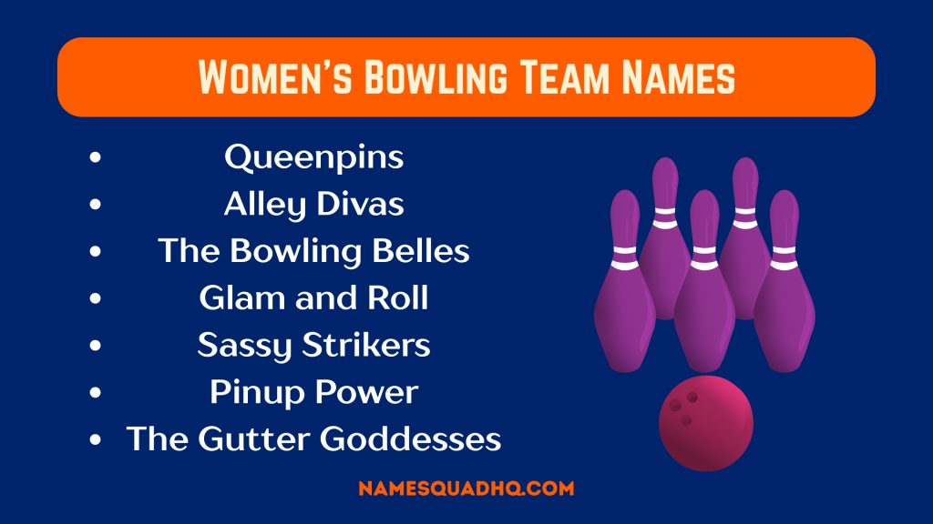 Women's Bowling Team Names