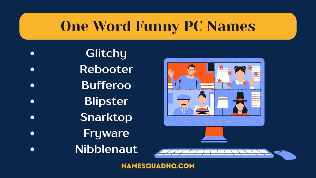 One Word Funny PC Names