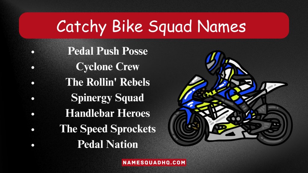 Catchy Bike Squad Names
