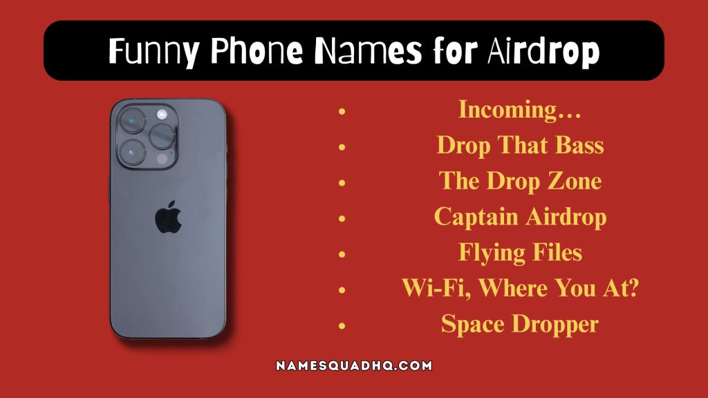 Funny Phone Names for Airdrop