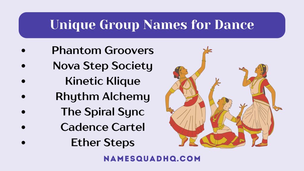 Unique Group Names for Dance
