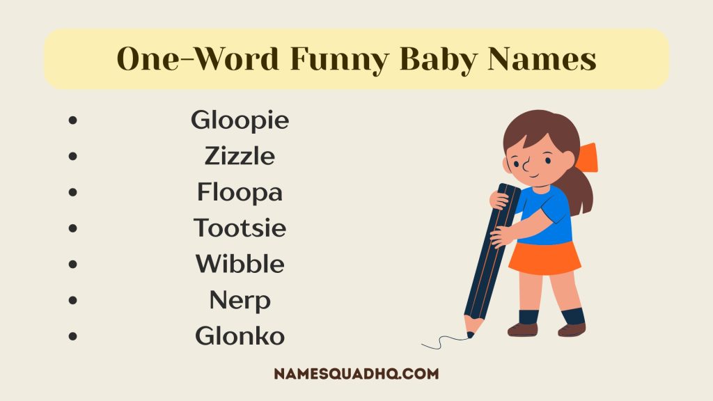 One-Word Funny Baby Names