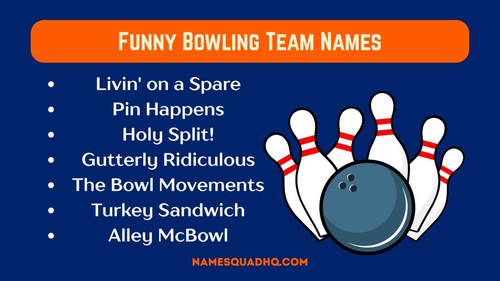 Funny Bowling Team Names