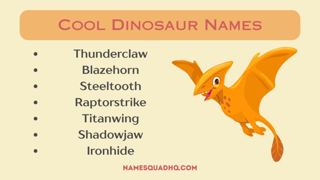 Cool Dinosaur Names
