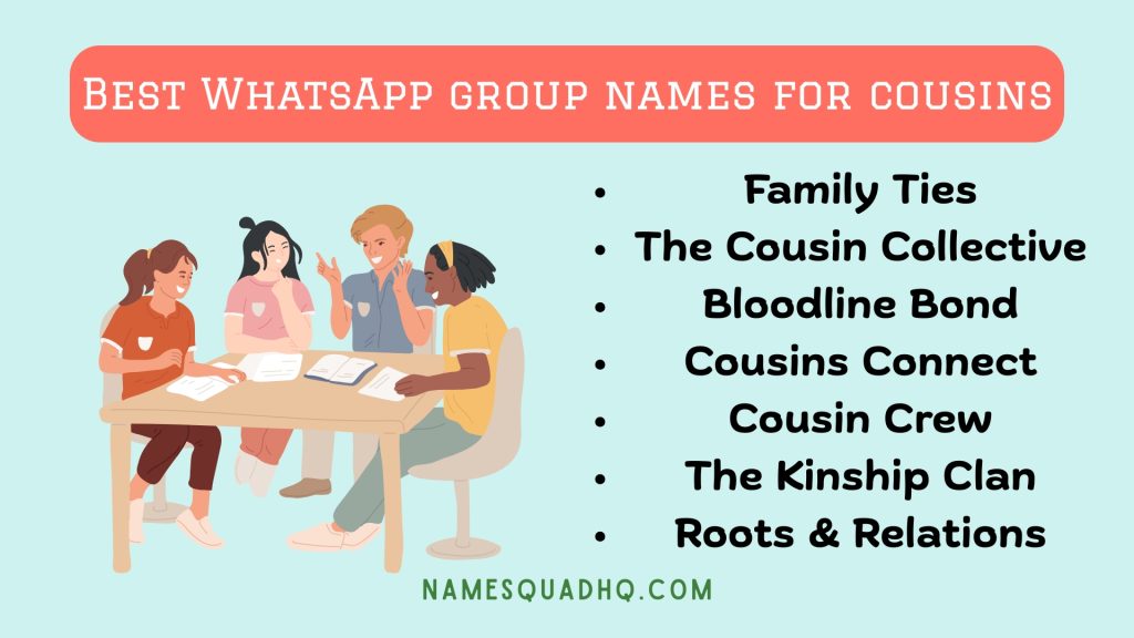 Best WhatsApp group names for cousins