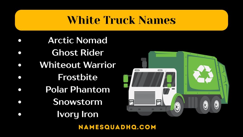 White Truck Names
