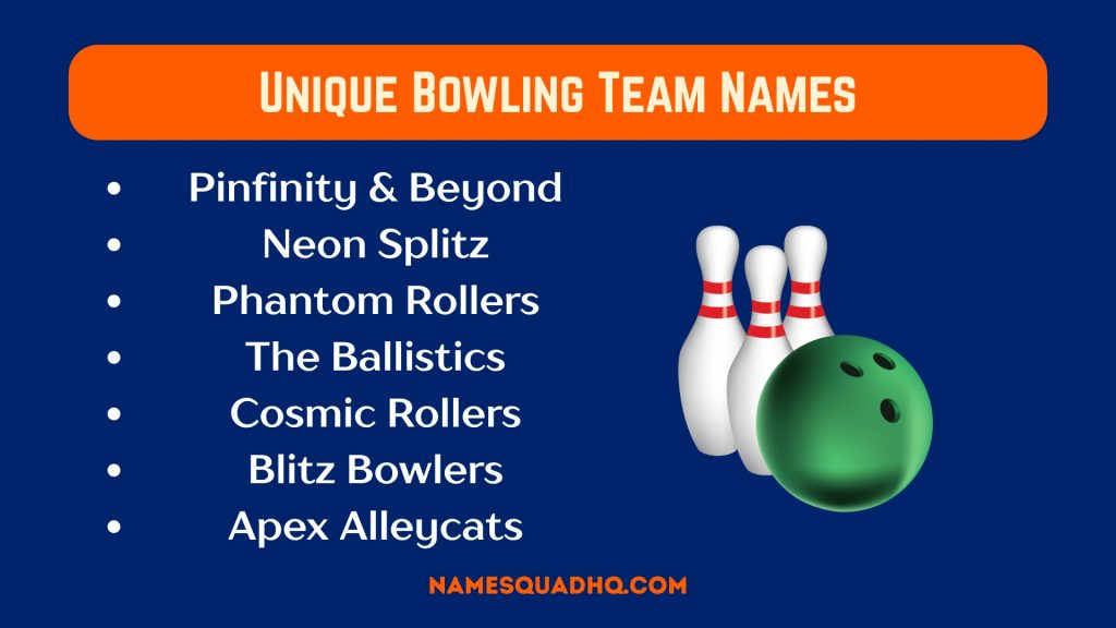 Unique Bowling Team Names