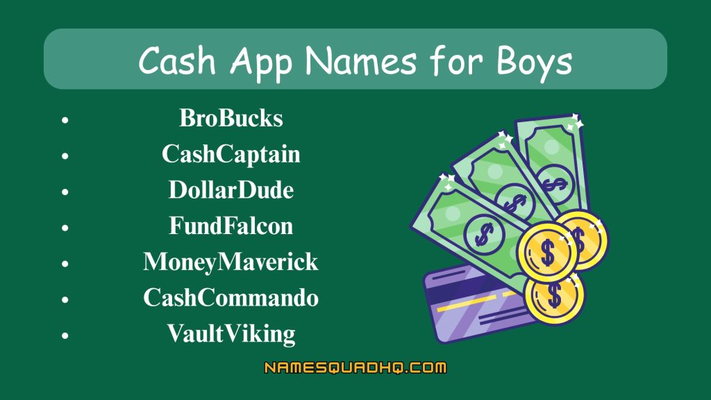 Cash App Names for Boys