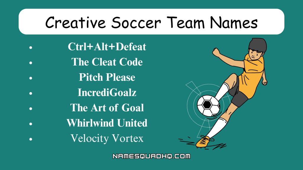 Creative Soccer Team Names