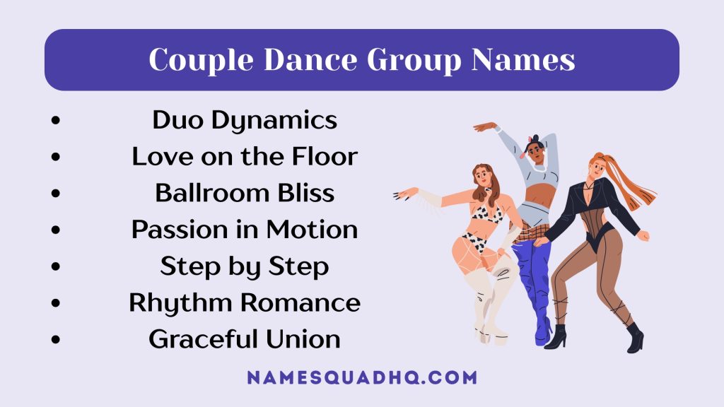Couple Dance Group Names