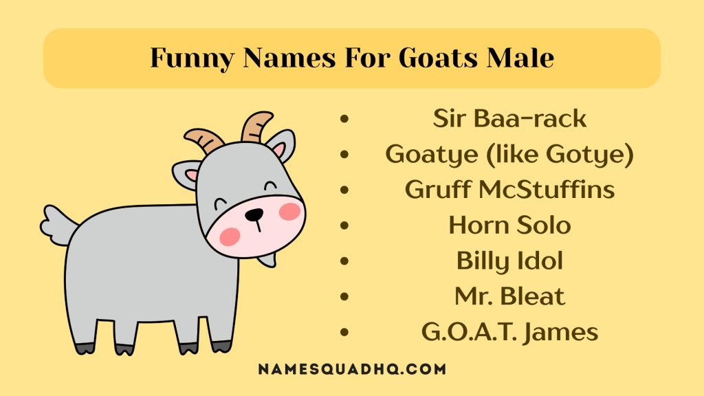 Funny Names For Goats Male
