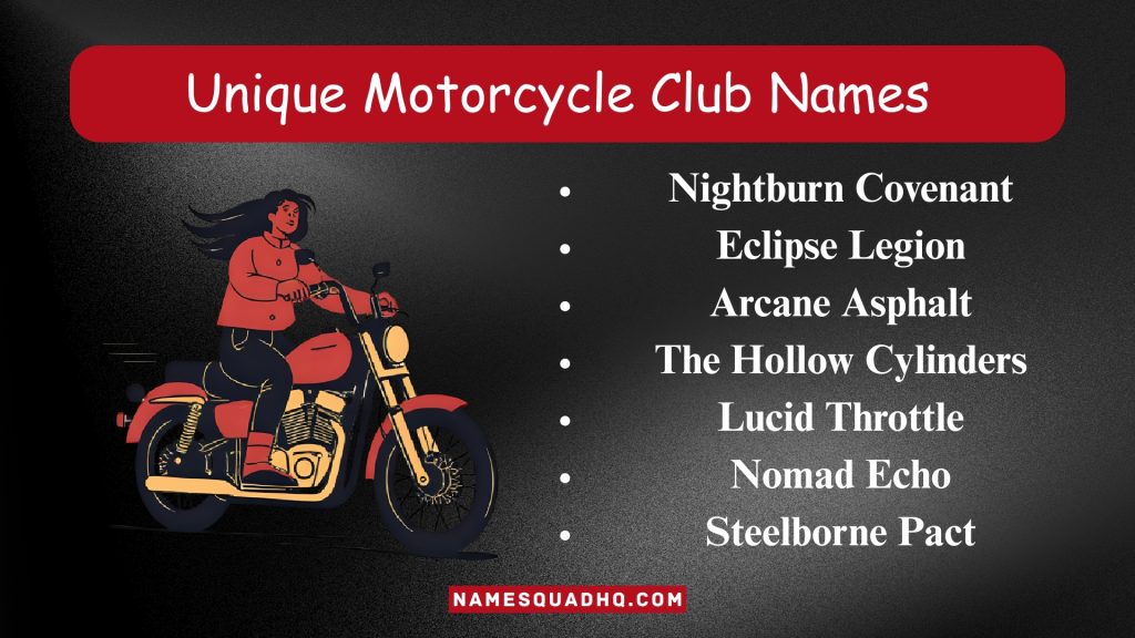 Unique Motorcycle Club Names