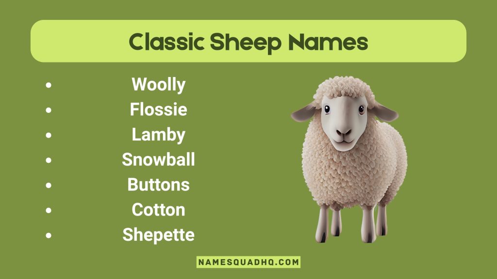 Classic Sheep Names