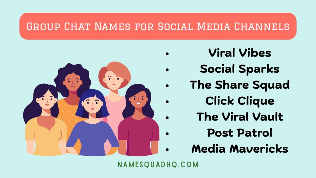 Group Chat Names for Social Media Channels