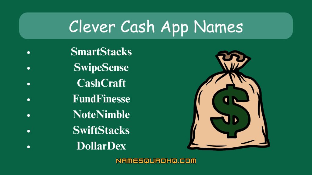 Clever Cash App Names